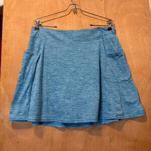 32° Women’s L Teal Athletic Skater Skort Golf Tennis Athleisure Flare
